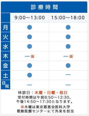 診療時間表